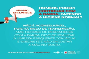 Foto - MATERIAL INFORMATIVO SOBRE CORONAVÍRUS - MINISTÉRIO DA SAÚDE